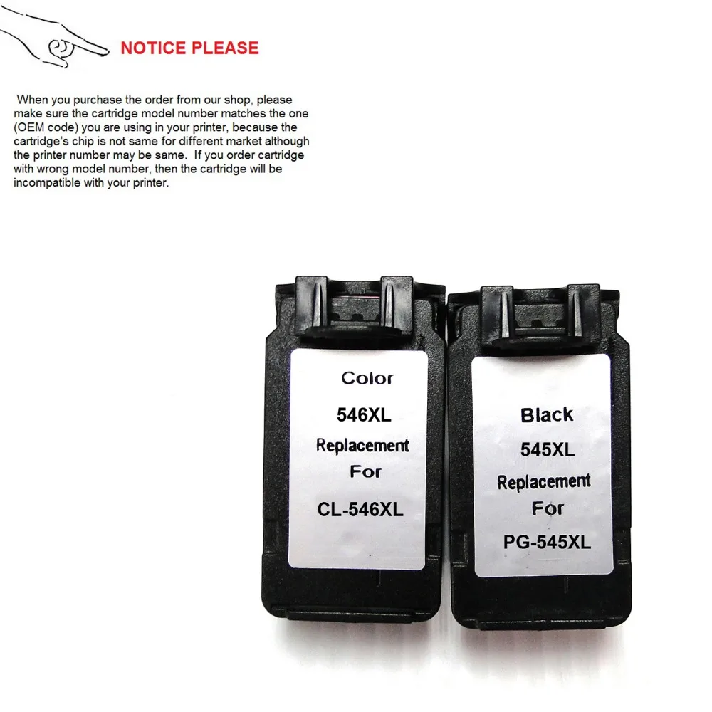 YOTAT Remanufactured ink cartridge PG545XL PG-545 CL-546 for Canon PIXMA iP2850 MG2450 MG2455 MG2550 MG2950 printer
YOTAT Remanufactured ink cartridge PG545XL PG-545 CL-546 for Canon PIXMA iP2850 MG2450 MG2455 MG2550 MG2950 printer