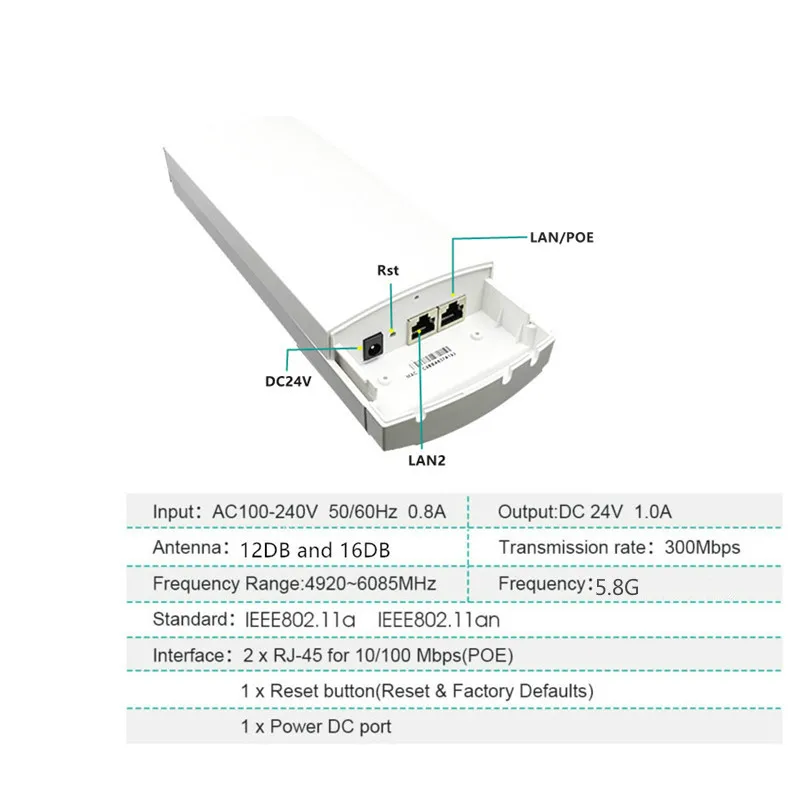 9344 9331 Chipset WIFI Router Repeater Long Range 300Mbps2.4G5.8ghz Outdoor AP Router AP Bridge Client Router repeater
9344 9331 Chipset WIFI Router Repeater Long Range 300Mbps2.4G5.8ghz Outdoor AP Router AP Bridge Client Router repeater