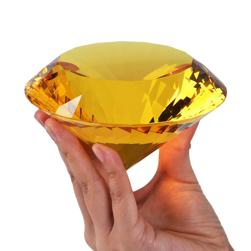LS 120mm Big Crystal Diamond Prisms Paperweight Wedding Centerpieces Unique Gift
LS 120mm Big Crystal Diamond Prisms Paperweight Wedding Centerpieces Unique Gift