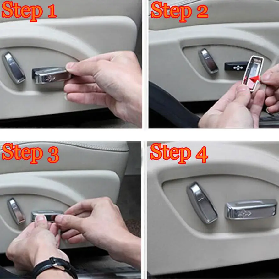 BBQ@FUKA 4pcs Car Seat Adjustment Control Switch Button Cover Trim ABS For Volvo XC60 2009-2015
BBQ@FUKA 4pcs Car Seat Adjustment Control Switch Button Cover Trim ABS For Volvo XC60 2009-2015