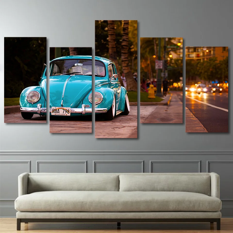 5 canvas oil prints blue classic beetle car wall decoration living room poster wall art
5 canvas oil prints blue classic beetle car wall decoration living room poster wall art