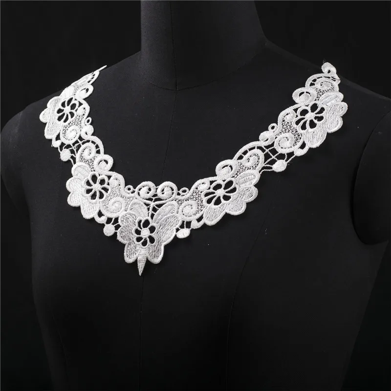 1 шт. декоративная аппликация для воротника 25x21 см|lace trim|venise lace trimneckline collar |