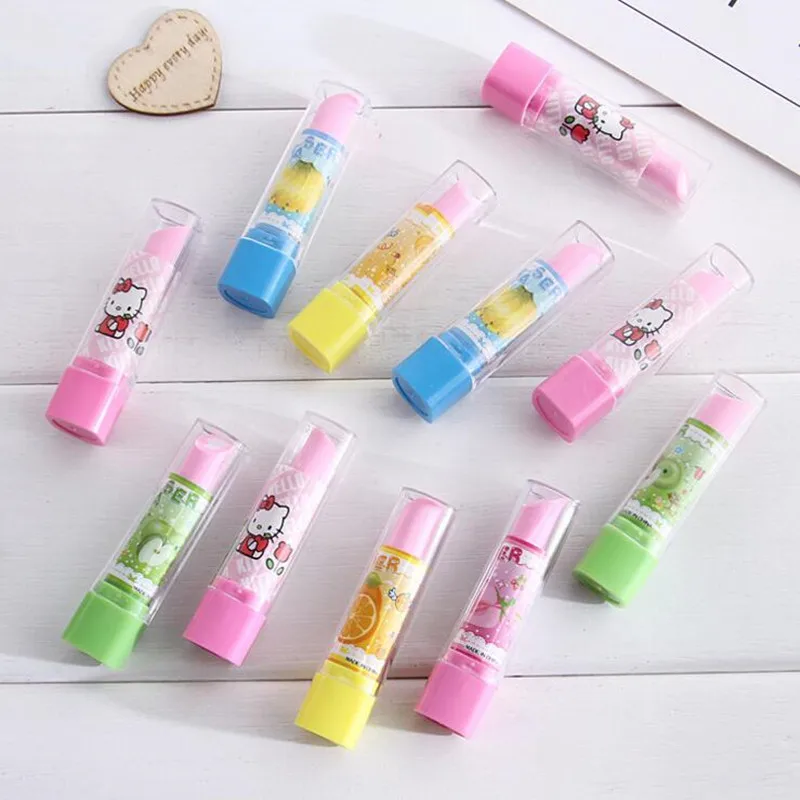 1pc/lot Cute Kawaii Lipstick Design Eraser Special Rubber Remover Effectively Cleaner Student Prize Office School Supplies
1pc/lot Cute Kawaii Lipstick Design Eraser Special Rubber Remover Effectively Cleaner Student Prize Office School Supplies