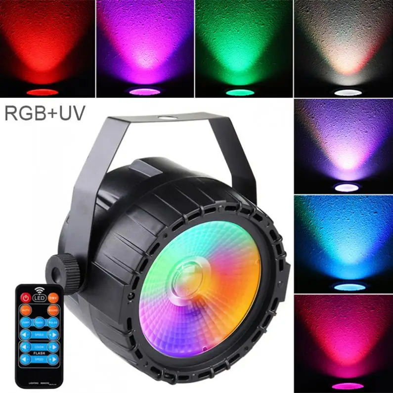 30W 90-240V Mini LED Stage Light COB RGB UV Self-propelled Voice Control Light with Voice Control / DMX512 for Bar / Party / KTV
30W 90-240V Mini LED Stage Light COB RGB UV Self-propelled Voice Control Light with Voice Control / DMX512 for Bar / Party / KTV