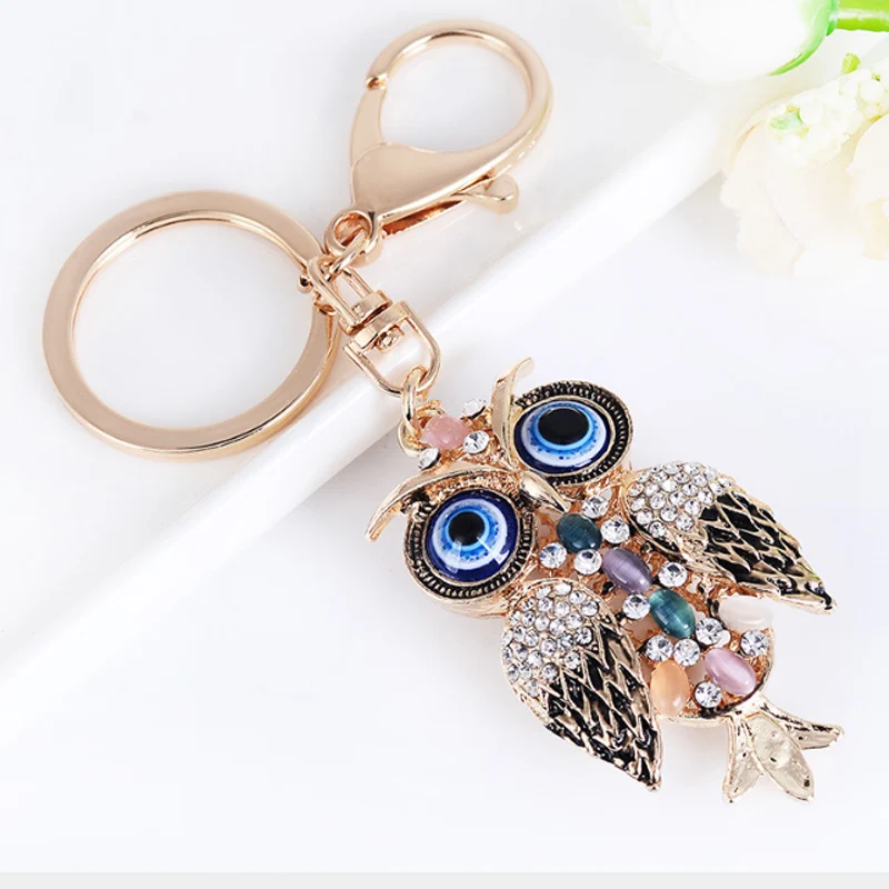Fashion Owl Keychain Bag Pendant Key Holder Crystal Women Bag Animal Charm for Women Key Chain Buckle Key Ring CH3549
Fashion Owl Keychain Bag Pendant Key Holder Crystal Women Bag Animal Charm for Women Key Chain Buckle Key Ring CH3549