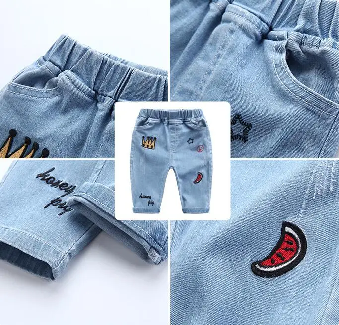 Rlyaeiz Kids Boys Denim Shorts 2018 Summer Toddler Clothing Boys Casual Cotton Embroidery Jeans Shorts For 2-7 Age Children
Rlyaeiz Kids Boys Denim Shorts 2018 Summer Toddler Clothing Boys Casual Cotton Embroidery Jeans Shorts For 2-7 Age Children