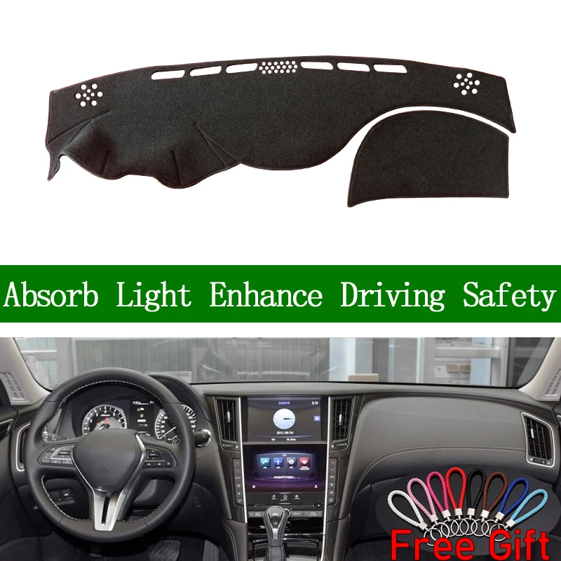 For Infiniti Q50L 2015 2016 2017 2018 Dashboard Cover Sun Shade Non-slip Dash Mat Pad Carpet Car Stickers Interior Accessories
For Infiniti Q50L 2015 2016 2017 2018 Dashboard Cover Sun Shade Non-slip Dash Mat Pad Carpet Car Stickers Interior Accessories