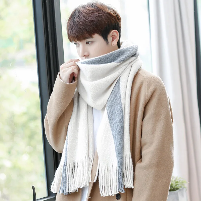 2020 Newest Men Wool Scarf Fashion Two-Color Patchwork Design Scarves Casual Winter Luxury Scarf Men High Quality Elasticity B
2020 Newest Men Wool Scarf Fashion Two-Color Patchwork Design Scarves Casual Winter Luxury Scarf Men High Quality Elasticity B