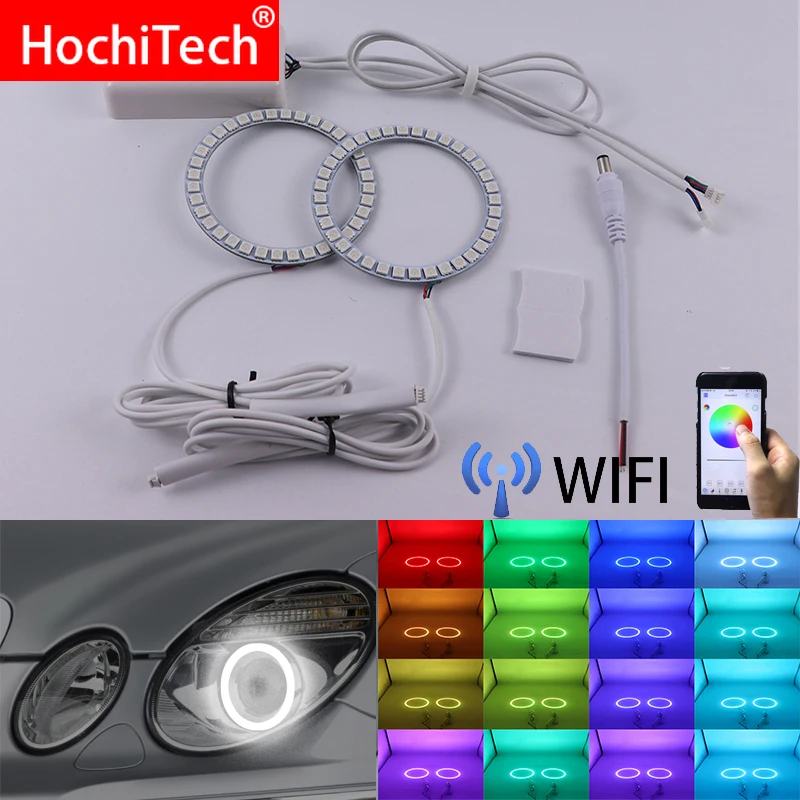 Беспроводной RGB многоцветный светодиодный дневной свет Angel Eye с Wi Fi дневное