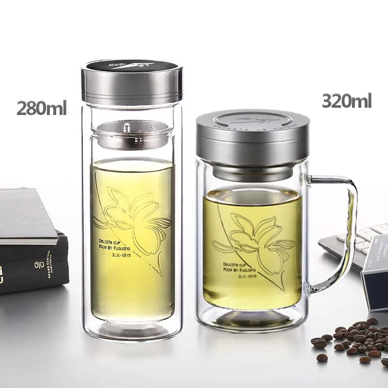 520ml Clear Glass Water Bottle My Glass Bottle with Stainless Steel Tea Filter Handgrip Double Wall Glass Tea Maker Office Glass
520ml Clear Glass Water Bottle My Glass Bottle with Stainless Steel Tea Filter Handgrip Double Wall Glass Tea Maker Office Glass