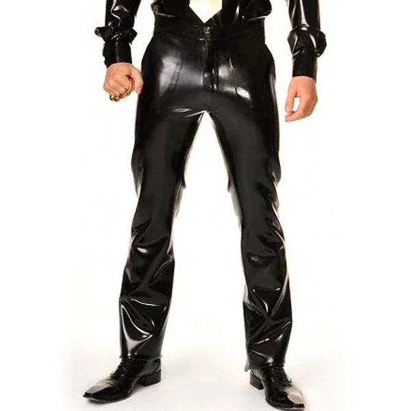 0.6MM Thickness Latex Rubber Long Pants Latex Jeans Trousers For Men(NO TOP)