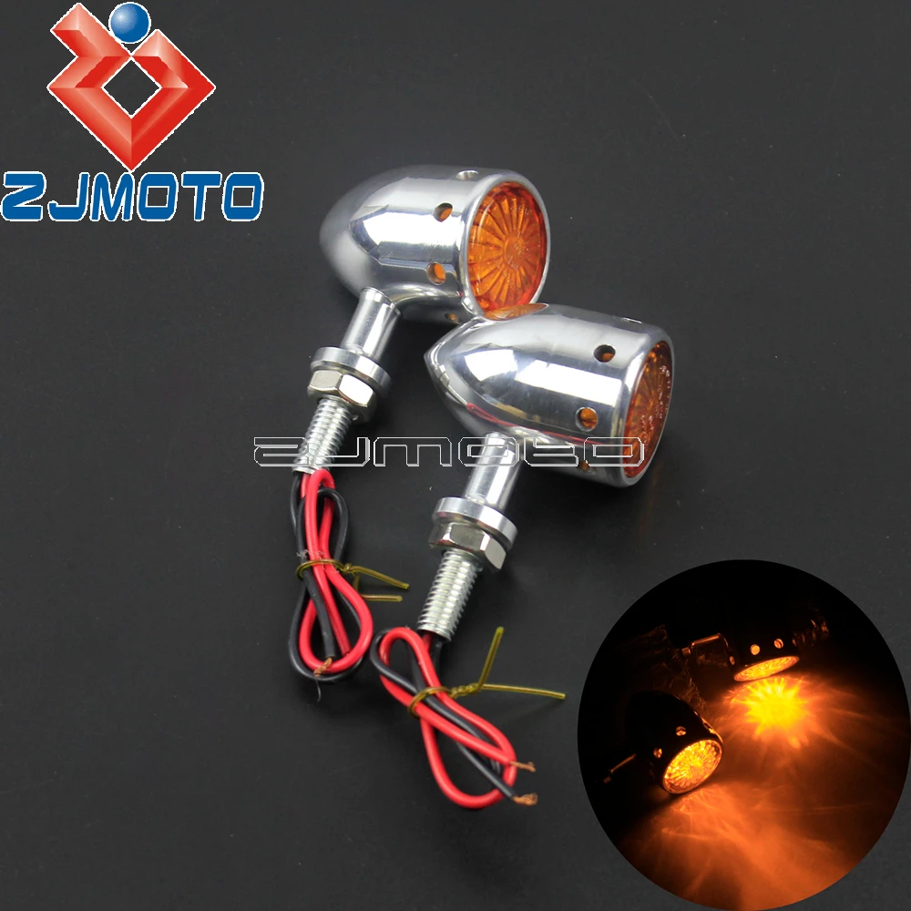 Universal Motorcycle Aluminum Turn Signal Lights Amber LED Blinkers Bullet Indicator Lamps For Harley Honda Yamaha Suzuki
Universal Motorcycle Aluminum Turn Signal Lights Amber LED Blinkers Bullet Indicator Lamps For Harley Honda Yamaha Suzuki
