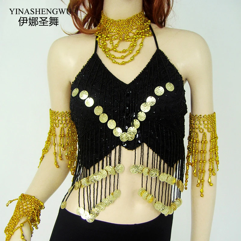 YI NA SHENGWU Belly Dance Hanging Coin Butterfly Bra Belly Dance Costume Sports Bra
YI NA SHENGWU Belly Dance Hanging Coin Butterfly Bra Belly Dance Costume Sports Bra