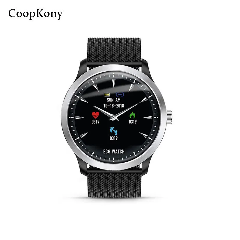 Смарт часы Coopkony ECG фитнес трекер электрокардиограф ЭКГ дисплей пульсометр