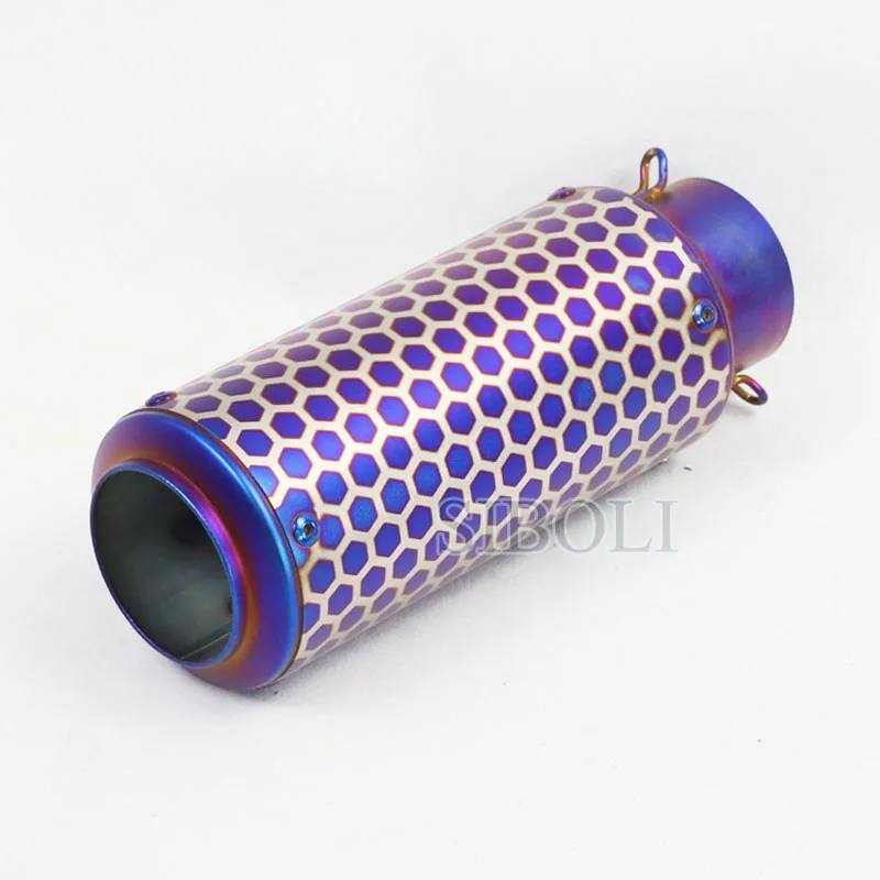 60mm Inlet Universal Motorcycle Exhaust Purple Grid Style Nice Pipe Stainless Steel Modify Motorcross Muffler With DB Killer
60mm Inlet Universal Motorcycle Exhaust Purple Grid Style Nice Pipe Stainless Steel Modify Motorcross Muffler With DB Killer