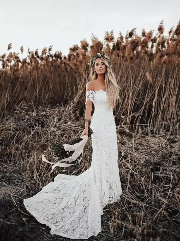 Full Lace Wedding Dress Portrait Mermaid Bridal Gowns 2019 New Custom Made Beach Vestidos De Novia Elegant
Full Lace Wedding Dress Portrait Mermaid Bridal Gowns 2019 New Custom Made Beach Vestidos De Novia Elegant