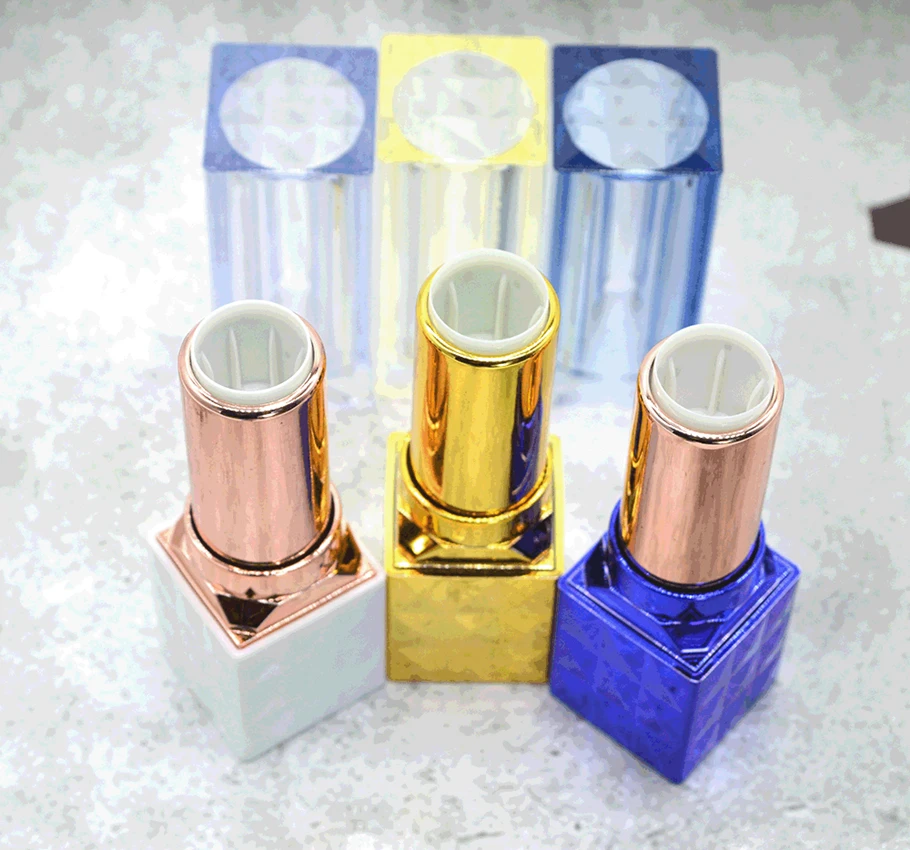 50Pcs/Lot Empty Lipstick Tube Clear White Blue Gold Color Empty Square Lip Balm Tube High Qualtiy Lips Rouge Packaging Container
50Pcs/Lot Empty Lipstick Tube Clear White Blue Gold Color Empty Square Lip Balm Tube High Qualtiy Lips Rouge Packaging Container
