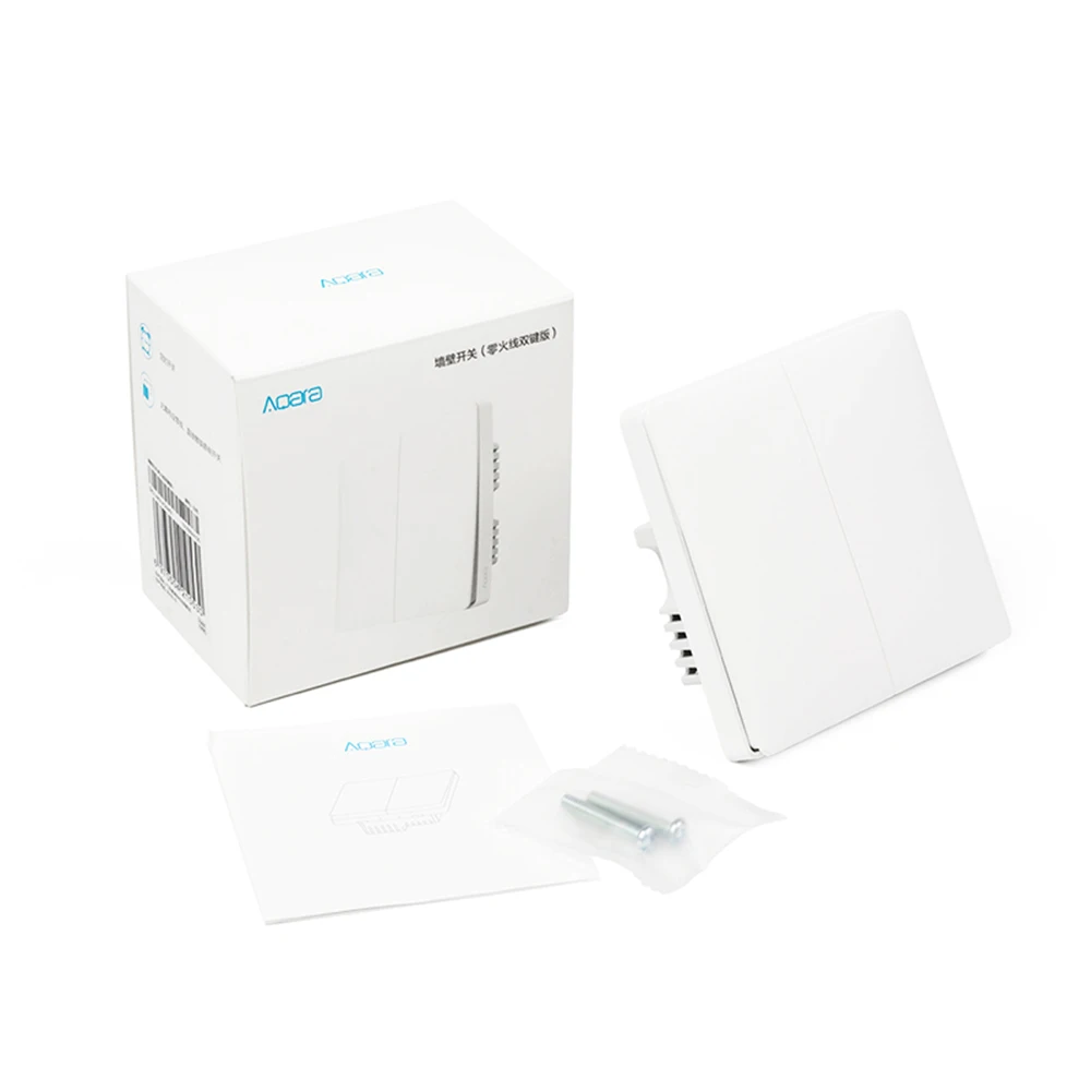 Aqara Wall Switch Smart ZigBee Zero Line Fire Wire Light Remote Control Wireless Key Wall Switch Without Neutral Mijia Home
Aqara Wall Switch Smart ZigBee Zero Line Fire Wire Light Remote Control Wireless Key Wall Switch Without Neutral Mijia Home