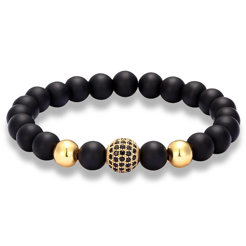 LIVVY New high quality fashion men's beaded bracelet black CZ ball natural stone yoga beaded men's bracelets couple jewelry
LIVVY New high quality fashion men's beaded bracelet black CZ ball natural stone yoga beaded men's bracelets couple jewelry