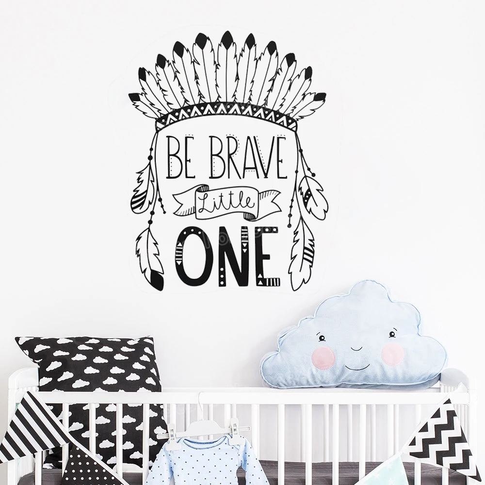 Be Brave Little One Wall Decal Quote Tribal Nursery Vinyl Wall Stickers Kids Room Removable Inspiration Quotes Mural Decor JW317
Be Brave Little One Wall Decal Quote Tribal Nursery Vinyl Wall Stickers Kids Room Removable Inspiration Quotes Mural Decor JW317