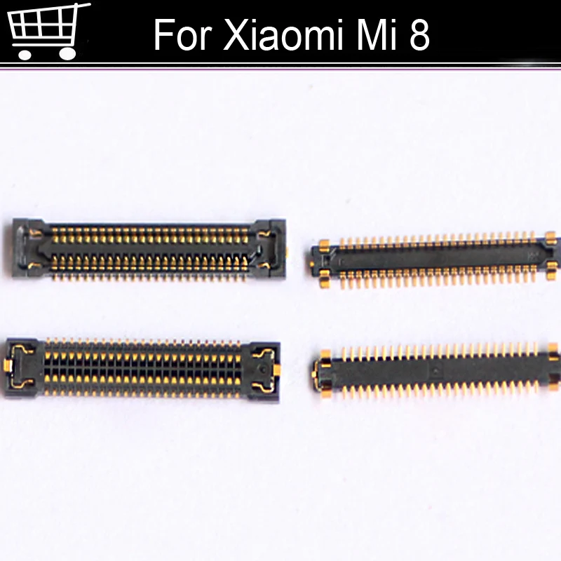 

2 шт. FPC коннектор для Xiaomi Mi 8 ЖК-дисплей экран на гибком кабеле на материнской плате для Xiaomi Mi 8 запасные части mi8