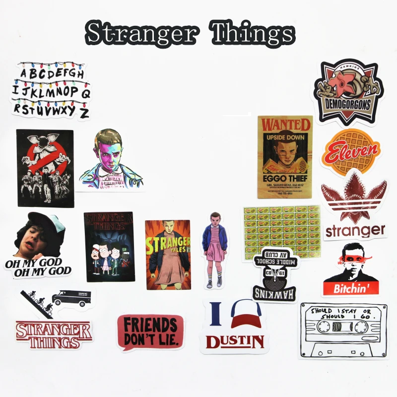 19 Pcs/lot American Montauk Stranger Things Funny Sticker Decal For Car Laptop Bicycle Motorcycle Notebook Waterproof Stickers
19 Pcs/lot American Montauk Stranger Things Funny Sticker Decal For Car Laptop Bicycle Motorcycle Notebook Waterproof Stickers