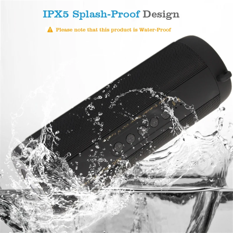 Wireless Best Bluetooth Speaker Waterproof Portable Outdoor Mini Column Box Loudspeaker Design for iPhone Xiaomi | Электроника