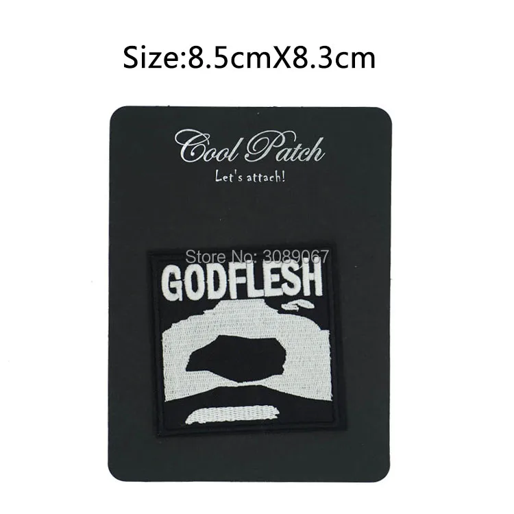 GODFLESH вышитые патч DEATH INDUSTRIAL POST SEPULTURA музыкальной группы Утюг На Аппликация в стиле