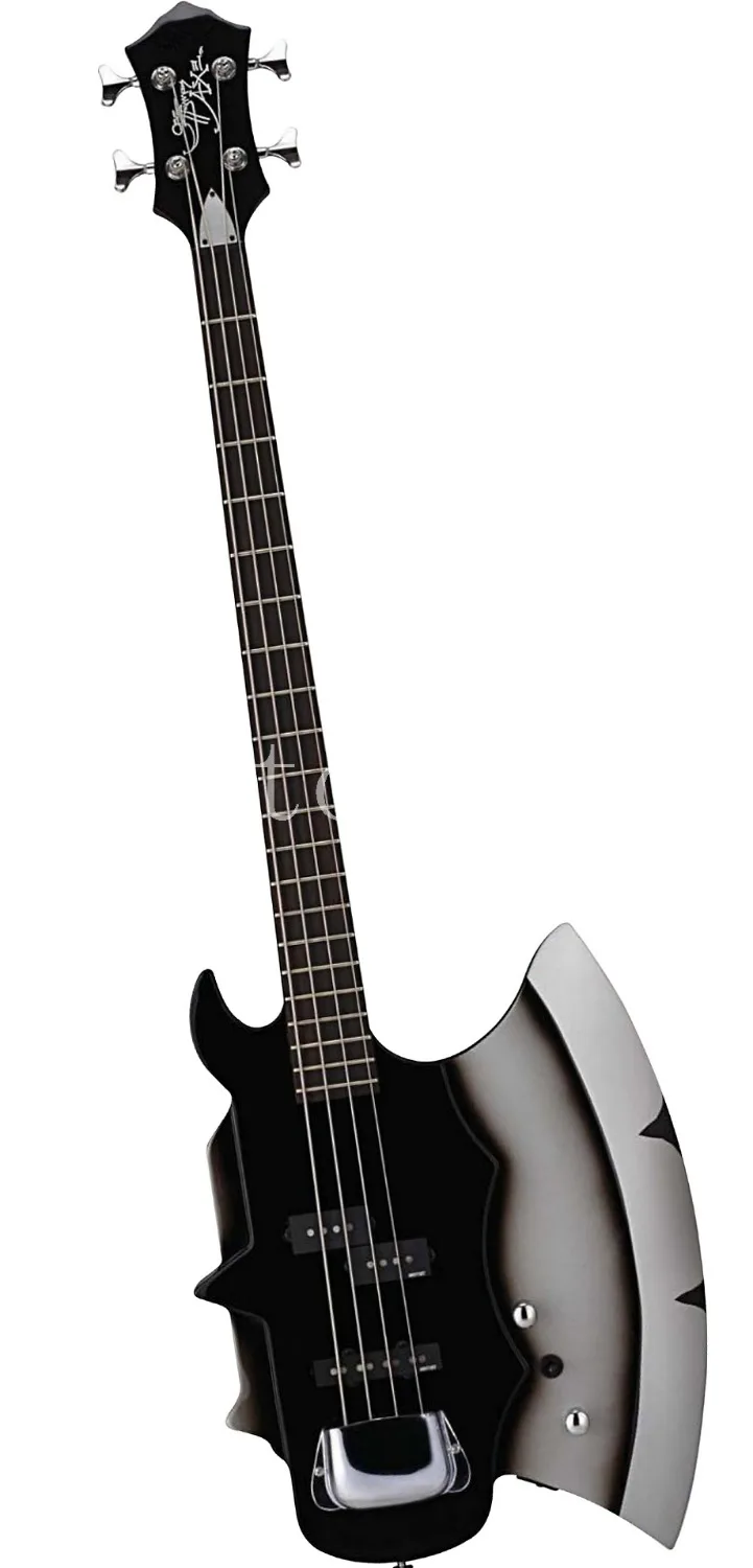 Heavy Metal Chopper GENE SIMMONS AXE Electric Bass Guita Black 4 Strings Electric Bass Guitar Chrome Pickup Cover Strings
Heavy Metal Chopper GENE SIMMONS AXE Electric Bass Guita Black 4 Strings Electric Bass Guitar Chrome Pickup Cover Strings