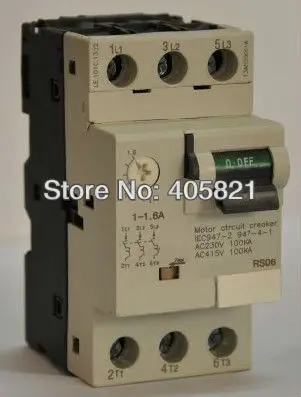 GV2-RS06,GV2-RS07,GV2-RS08,GV2-RS10,GV2-RS14 Motor protective switch1-1.6Amps/1.6-2.5Amps/2.5-4Amps/4-6.3A/6-10Amps
GV2-RS06,GV2-RS07,GV2-RS08,GV2-RS10,GV2-RS14 Motor protective switch1-1.6Amps/1.6-2.5Amps/2.5-4Amps/4-6.3A/6-10Amps