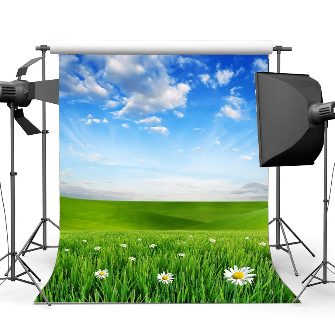 Spring Backdrop Nature Blue Sky White Cloud Fresh White Flowers Green Grass Meadow Photography Background
Spring Backdrop Nature Blue Sky White Cloud Fresh White Flowers Green Grass Meadow Photography Background