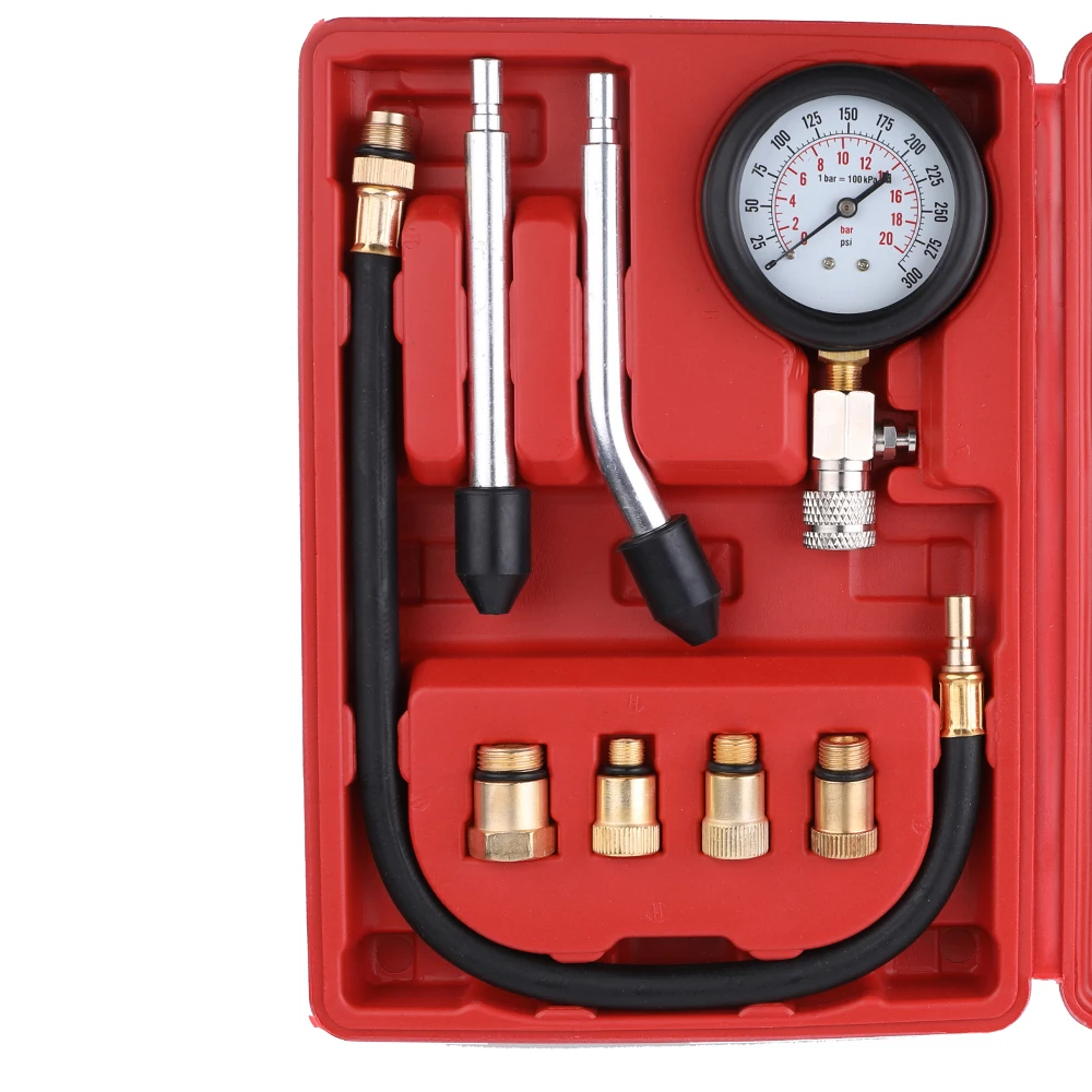 Gasoline Engine Tester Auto Petrol Gas Engine Cylinder Automobile Pressure Gauge Tester Automotive Test Kit 0-300psi
Gasoline Engine Tester Auto Petrol Gas Engine Cylinder Automobile Pressure Gauge Tester Automotive Test Kit 0-300psi