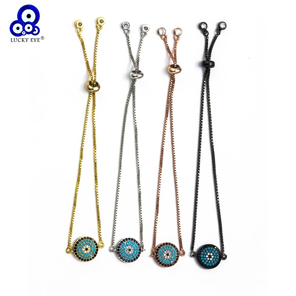 Lucky Eye Round Evil Eye Charm Bracelets For Women Men Crystal Copper Micro Zircon Charms Bracelets Jewelry EY5469
Lucky Eye Round Evil Eye Charm Bracelets For Women Men Crystal Copper Micro Zircon Charms Bracelets Jewelry EY5469