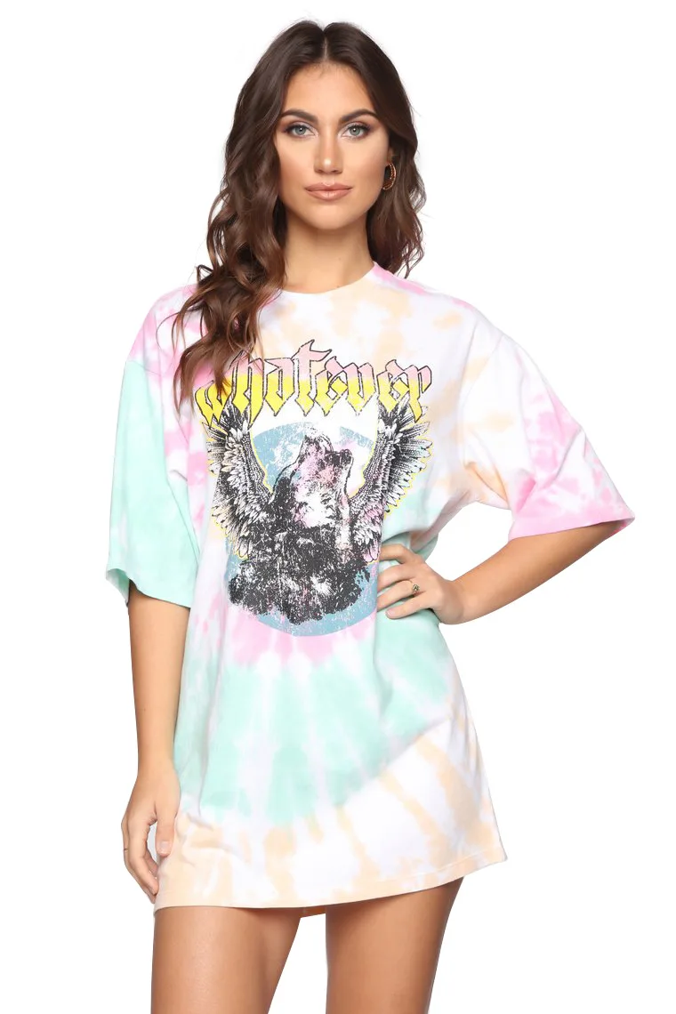 2019 Summer New Loose Women Dress Tie Dye Printed Short Sleeve Midi Mini Dresses
2019 Summer New Loose Women Dress Tie Dye Printed Short Sleeve Midi Mini Dresses