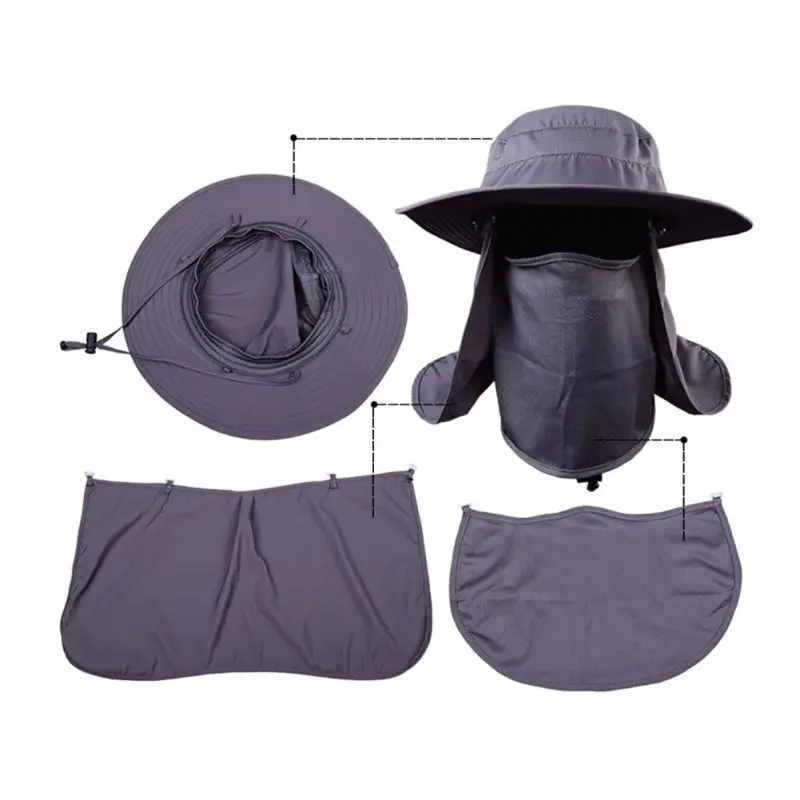 Hot Sale 360 Degree Assembled Neck Cover Boonie Fish Camping Hunting Snap Hat Brim Cap Ear Sun Flap Sport
Hot Sale 360 Degree Assembled Neck Cover Boonie Fish Camping Hunting Snap Hat Brim Cap Ear Sun Flap Sport
