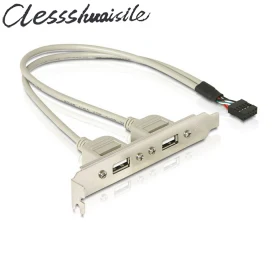 100pcs/lot PCI USB 2.0 A type Female Screw to Motherboard 9p 9Pin header cable with bracket
100pcs/lot PCI USB 2.0 A type Female Screw to Motherboard 9p 9Pin header cable with bracket