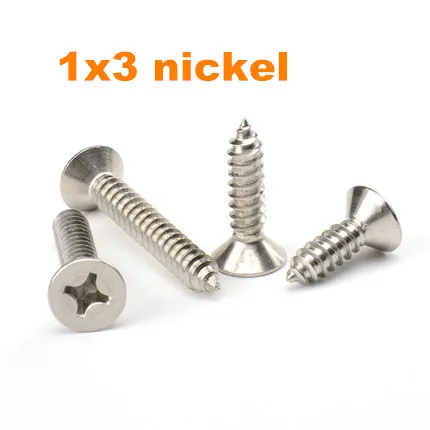 1000pcs/lot m1.2*3 Countersunk / flat head philips mircro tapping screw steel nickel plated KA
1000pcs/lot m1.2*3 Countersunk / flat head philips mircro tapping screw steel nickel plated KA
