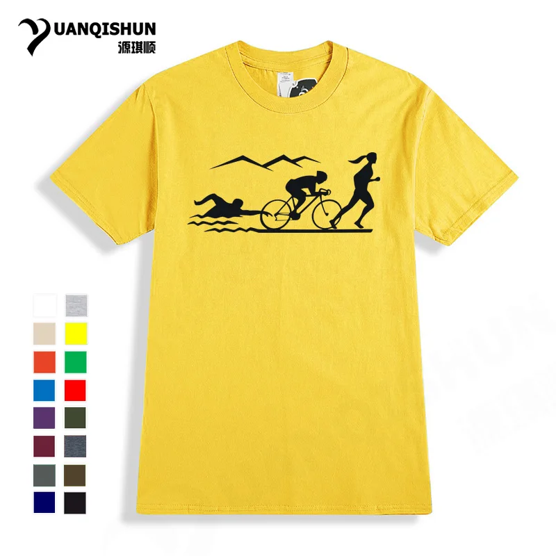 Summer Fashion Men Triathlon T Shirt Summer Short Sleeve Cotton T-shirt Cycle Runer Swimmer Print Tops Tee Triathlon T-shirts
Summer Fashion Men Triathlon T Shirt Summer Short Sleeve Cotton T-shirt Cycle Runer Swimmer Print Tops Tee Triathlon T-shirts