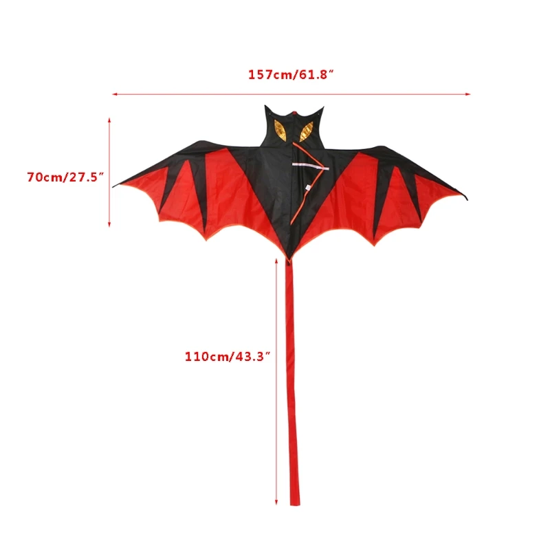 Not with kite string 61inch Bat Kite /Bird Kites Outdoor Kites Flying Toys Simulation Cool Bat Kite
Not with kite string 61inch Bat Kite /Bird Kites Outdoor Kites Flying Toys Simulation Cool Bat Kite
