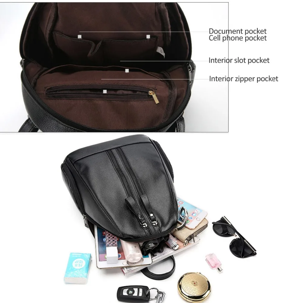 Women Soft PU Leather Backpacks Vintage Female Shoulder Bag Travel Women's Bagpack Mochilas School Bags For Girls Preppy XA251H
Women Soft PU Leather Backpacks Vintage Female Shoulder Bag Travel Women's Bagpack Mochilas School Bags For Girls Preppy XA251H