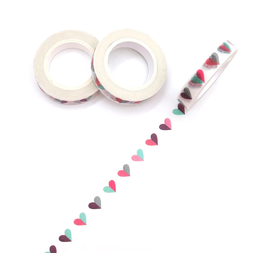 10m*8mm Washi Masking Tape Office Supply Tapes Colorful Love Heart Japanese Washi Tape DIY Scrapbooking Sticker
10m*8mm Washi Masking Tape Office Supply Tapes Colorful Love Heart Japanese Washi Tape DIY Scrapbooking Sticker