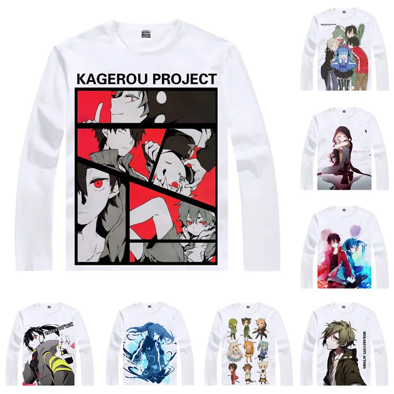 Kagerou Project T-Shirts Men Anime Long Sleeve Shirts Kagero Purojekuto Heat Haze Project Mekakucity Actors Kido Cosplay Shirt
Kagerou Project T-Shirts Men Anime Long Sleeve Shirts Kagero Purojekuto Heat Haze Project Mekakucity Actors Kido Cosplay Shirt