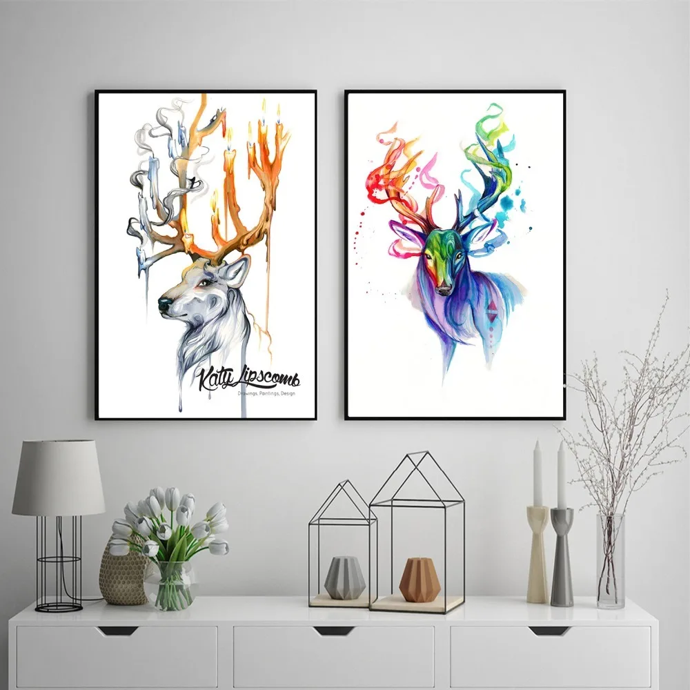 Deer Splash Watercolor Style Wall Art Canvas Painting Poster For Home Decor Posters And Prints Unframed Decorative Pictures
Deer Splash Watercolor Style Wall Art Canvas Painting Poster For Home Decor Posters And Prints Unframed Decorative Pictures