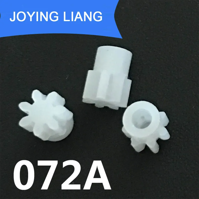 072A Modulus 0.5 7 Teeth 2mm Shaft Tight Pom Plastic Gear Toy Model Gear (5000pcs/lot)