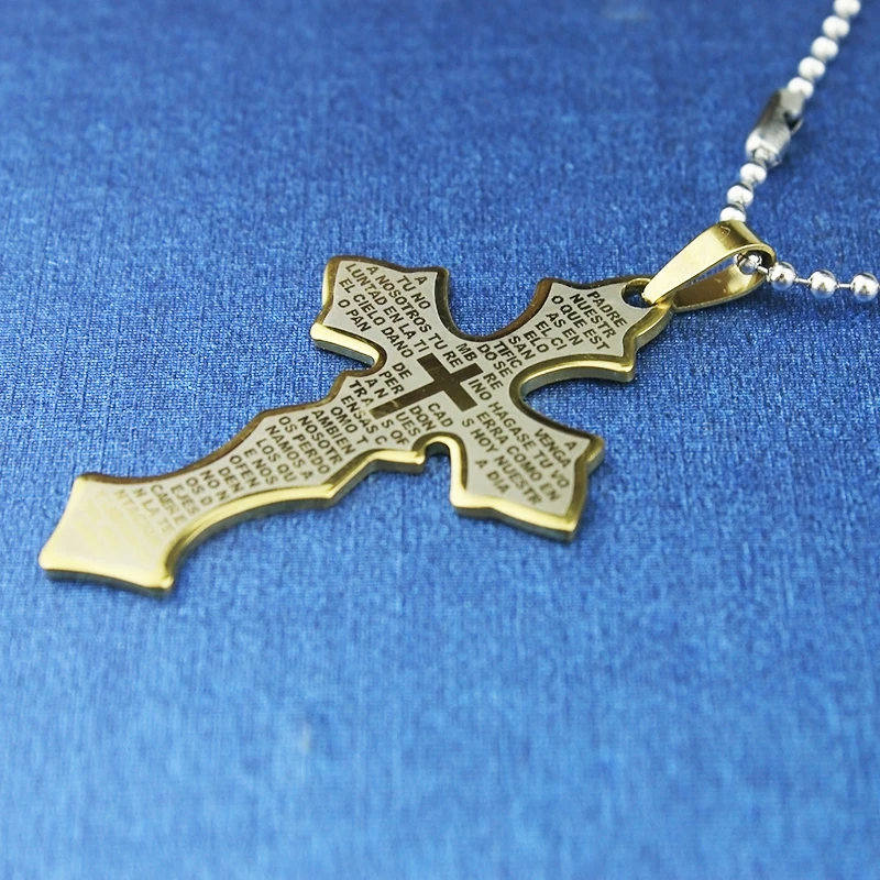 Free shipping 316L stainless steel pendant black cross scripture verses pendant / necklace free chain
Free shipping 316L stainless steel pendant black cross scripture verses pendant / necklace free chain