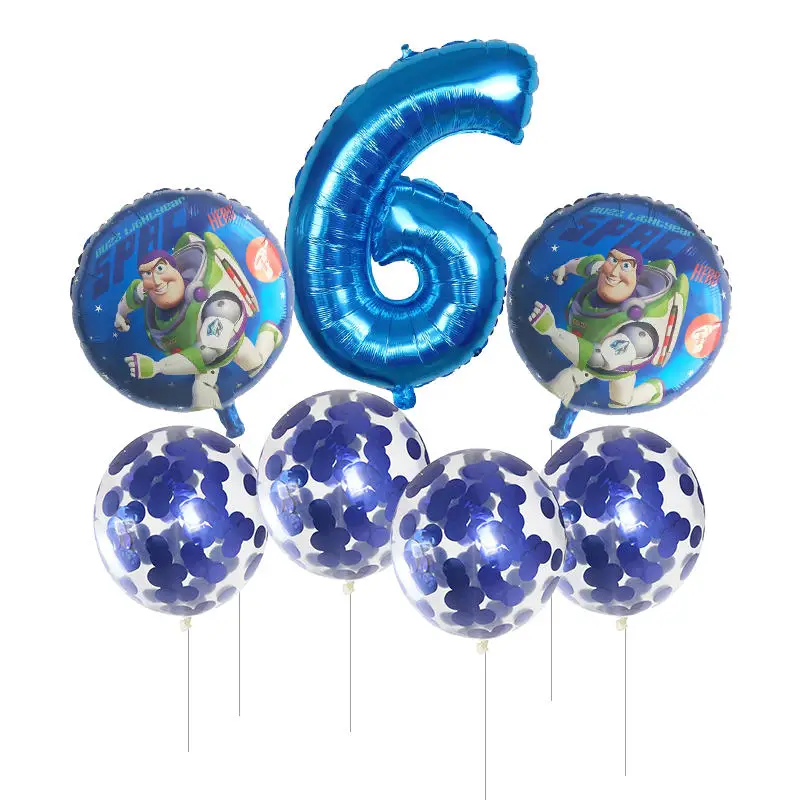 7pcs Toy Buzz Lightyear Balloons Number Blue Pink Silver Foil Ballon Story Happy Birthday Party Ballon Cartoon Kids Toy supplies
7pcs Toy Buzz Lightyear Balloons Number Blue Pink Silver Foil Ballon Story Happy Birthday Party Ballon Cartoon Kids Toy supplies