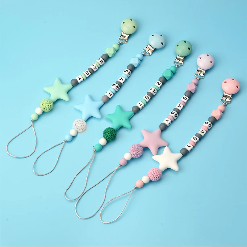 Pacifier Clip Baby Soother Chain Soilicone Teether Holder Letter Colorful Anti Loss Chain pacifier Holder For Baby Dummy Nipple
Pacifier Clip Baby Soother Chain Soilicone Teether Holder Letter Colorful Anti Loss Chain pacifier Holder For Baby Dummy Nipple