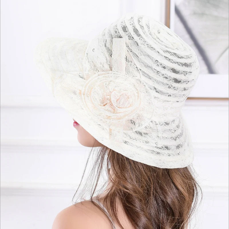New Fashion Women Floral Organza Church Hat Wide Brim Kentucky Derby Mesh Hats Summer Beach Sunhat Wedding Caps Sun Protection
New Fashion Women Floral Organza Church Hat Wide Brim Kentucky Derby Mesh Hats Summer Beach Sunhat Wedding Caps Sun Protection