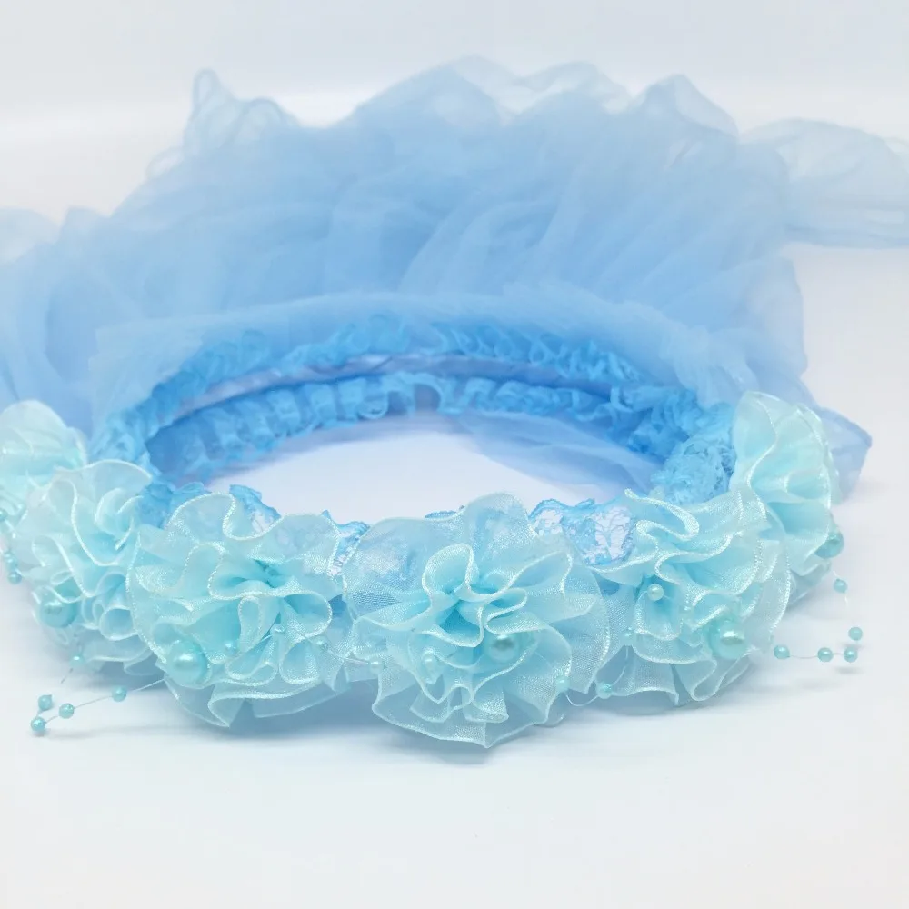 2018 Wedding Veil Long Veils For Children Two-layer Pencil Edge White Pink Hair Accessories Flower Girls Lace Schleier BV005 | Свадьбы и