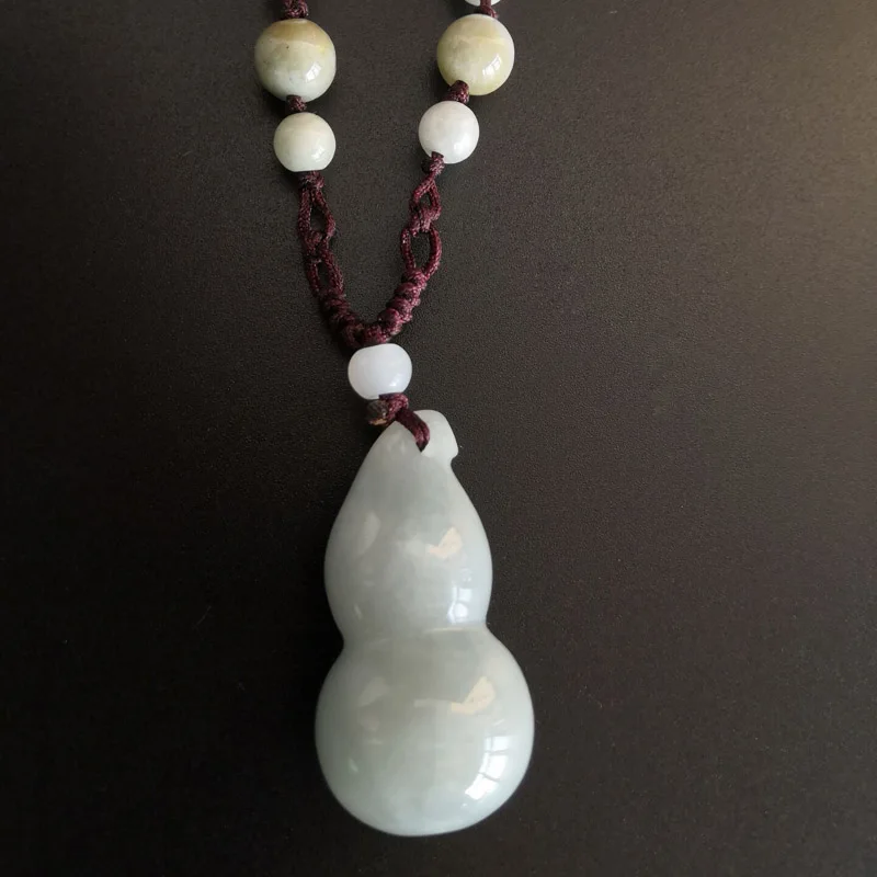 Drop Shipping Burma Jade Pendant Lucky Gourd Jadetite Necklace With Chain For Women Men Gifts
Drop Shipping Burma Jade Pendant Lucky Gourd Jadetite Necklace With Chain For Women Men Gifts